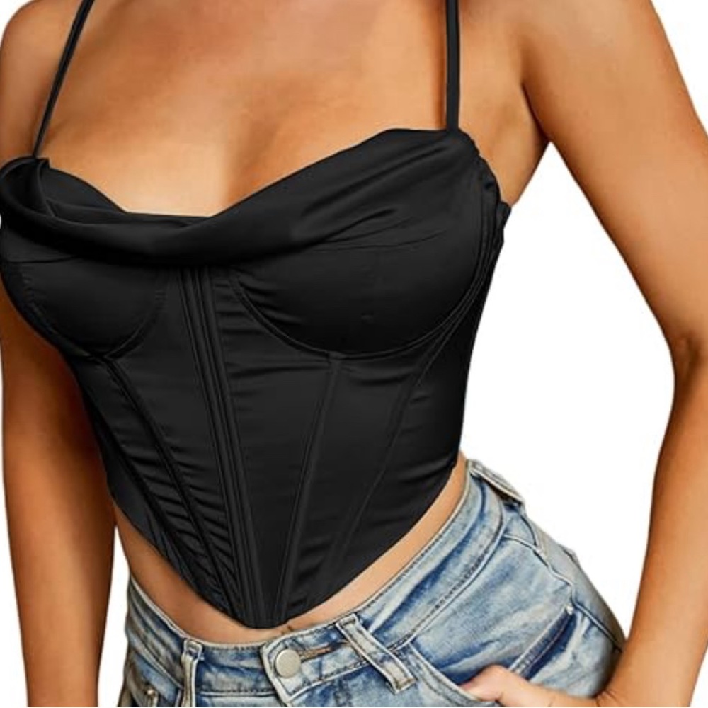 Black corset top